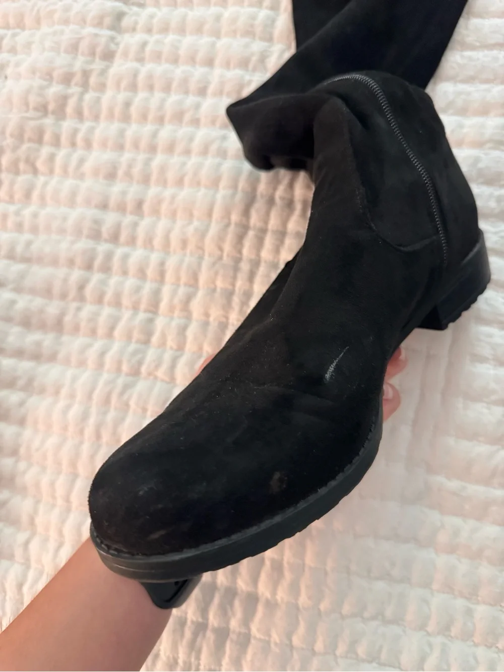 Unisa black suede over-the-knee boots- Size 10M